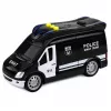 LEAN TOYS SWAT špeciálna jednotka policajné auto van s osvetlením a zvukom, mierka 1:32, Pull-Back-Action, Die-Cast kov