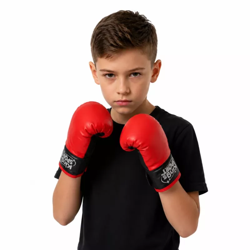LEAN TOYS Detská sada Muay Thai boxovacieho vreca s rukavicami 40x14cm S