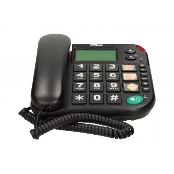 MAXCOM KXT 480 BB drôtový telefón s LCD displejom, čierny