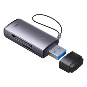Baseus USB 3.0 2-in-1 čítačka SD a microSD kariet – sivá