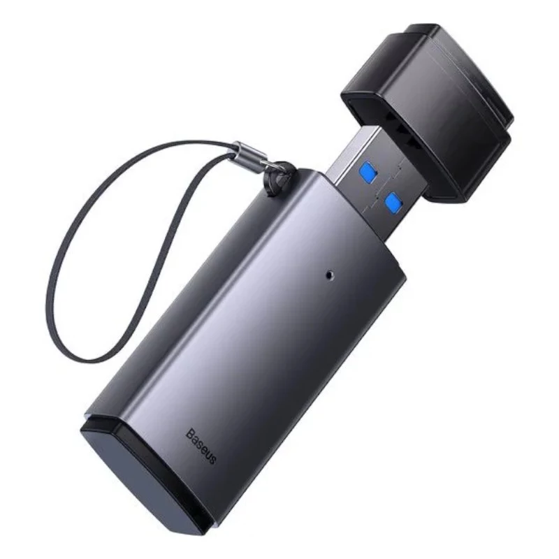 Baseus USB 3.0 2-in-1 čítačka SD a microSD kariet – sivá