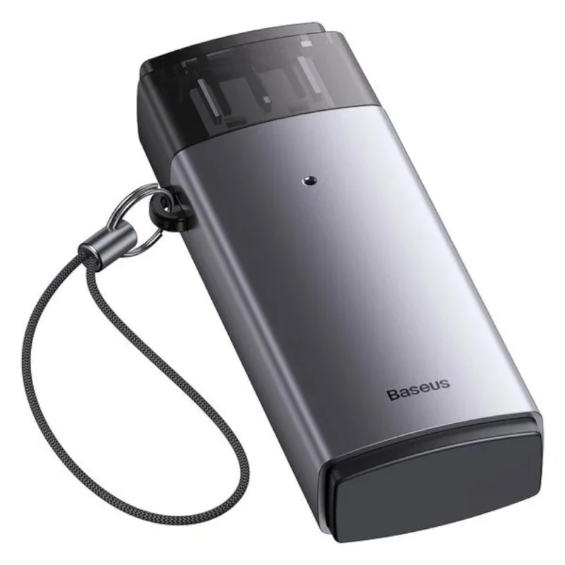 Baseus USB 3.0 2-in-1 čítačka SD a microSD kariet – sivá