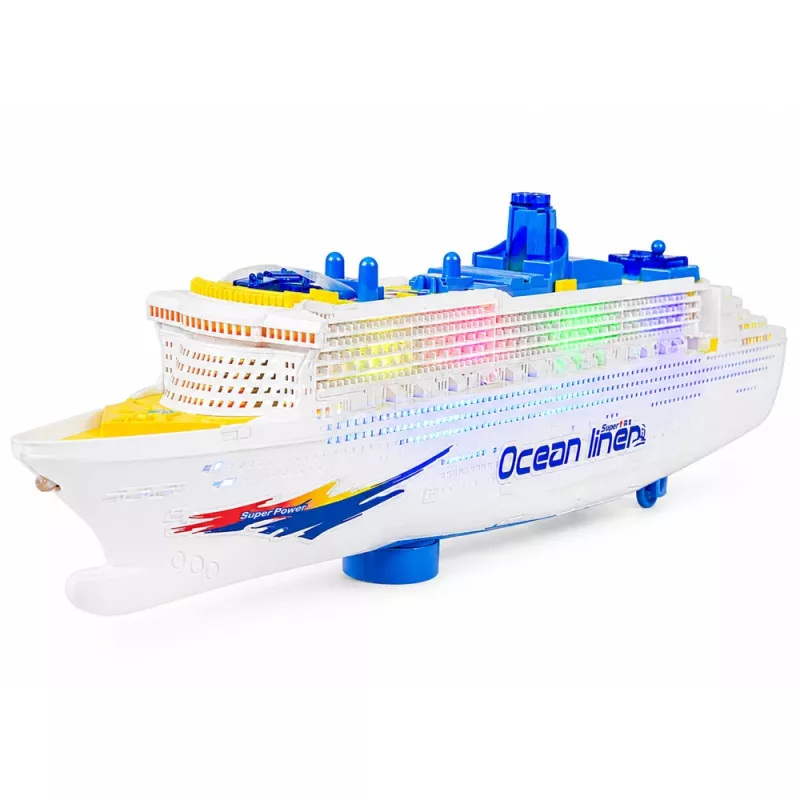 LEAN TOYS Hračka osobnej výletnej lode s pohonom, svetlami a zvukmi