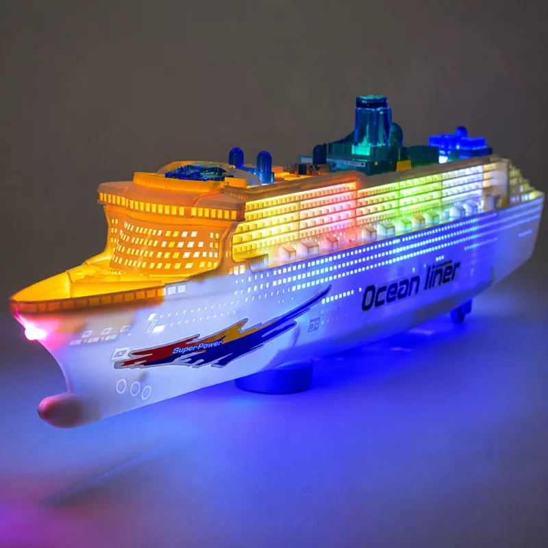 LEAN TOYS Hračka osobnej výletnej lode s pohonom, svetlami a zvukmi