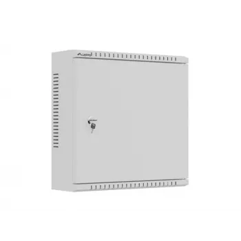 LANBERG TPR-10 nástenná inštalačná skriňa 400x400x140 mm sivá, zmontovaná s perforovanou montážnou doskou