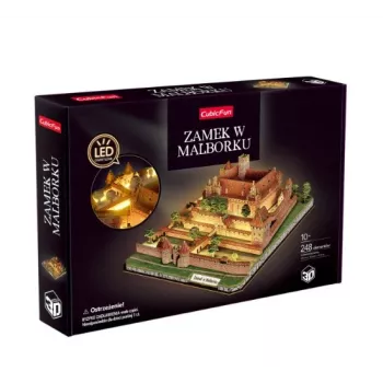 CubicFun 3D puzzle hrad Malbork s LED osvetlením - 200 dielikov