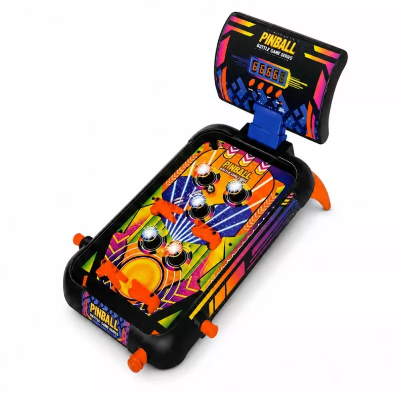 LEAN TOYS Arkádová hra pinball stolový flipper počítadlo bodov svetlá zvuky