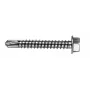 VOLTENO MF-530-4838 Vrtná skrutka so šesťhrannou podložkovou hlavou 4,8 x 38 mm, pozinkovaná uhlíková oceľ, DIN 7504K, strieborná