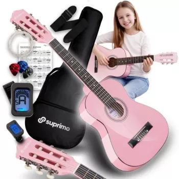 SUPRIMO JRC SET PK Koncertná gitara 1/4 ružová s príslušenstvom