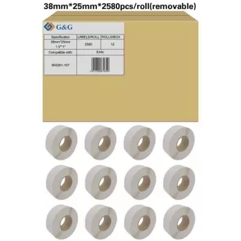 G&G 19803 biele samolepiace A4 etikety 105x148mm 4/List 100 Listov (400 etikiet)