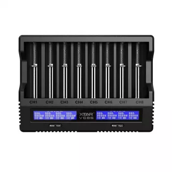 XTAR VC8S USB-C SET nabíjačka batérií, 3,7V/1,2V