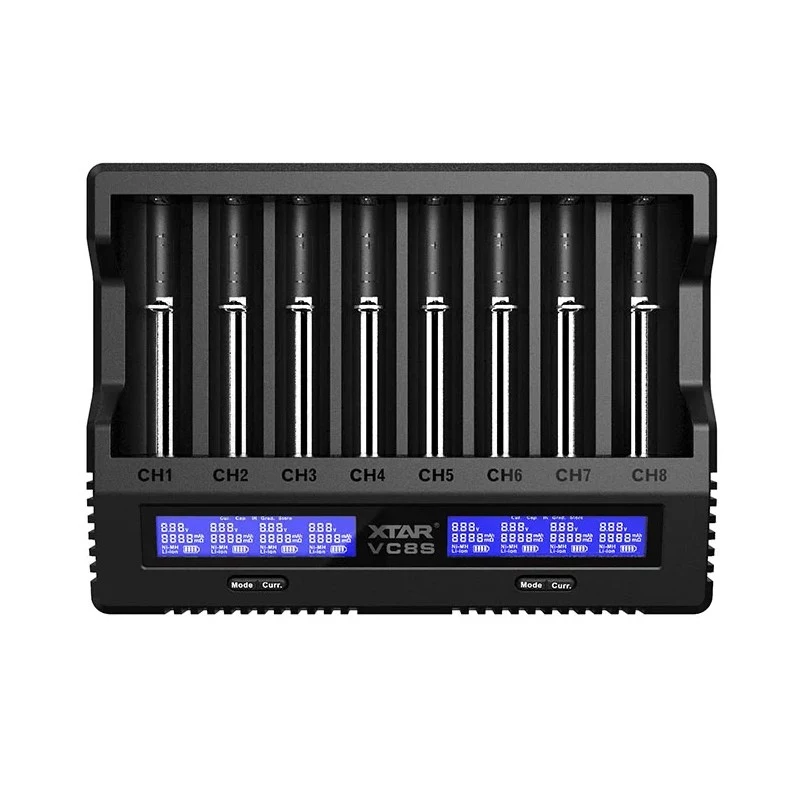 XTAR VC8S USB-C SET Nabíjačka batérií, 3,7V/1,2V