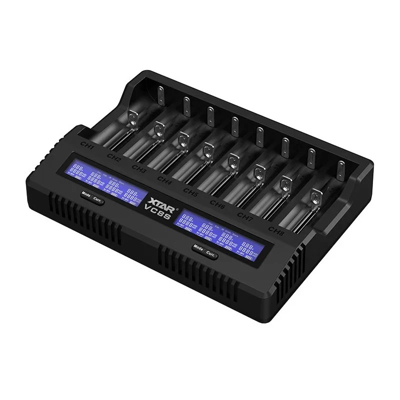 XTAR VC8S USB-C SET Nabíjačka batérií, 3,7V/1,2V