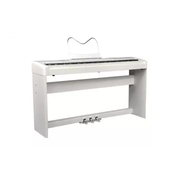 Ringway RP35 WH digitálne piano so stojanom a 3-pedálovou jednotkou, 88 klávesov Graded Hammer Action, biele