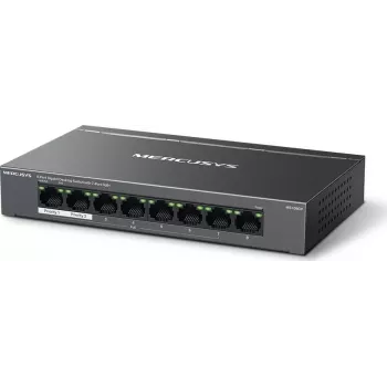 Mercusys MS108GP 8-portový Gigabit Desktop PoE+ switch, 123W budget, Plug & Play