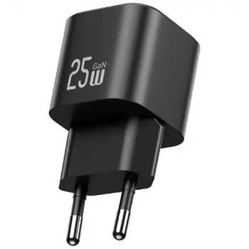 USAMS 25W GaN USB-C rýchlonabíjačka - biela