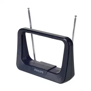 Phil vnútorná anténa DVB-T/T2 s 1,8m koaxiálnym káblom, 75 Ohm, 3G/4G filter, čierna