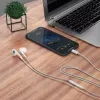 DUDAO X14ProT in-ear slúchadlá s USB-C konektorom, 1,2 m kábel, biela