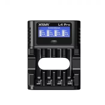 XTAR L4 PRO USB-C Li-Ion/Ni-MH nabíjačka batérií, 1,5V/1,2V