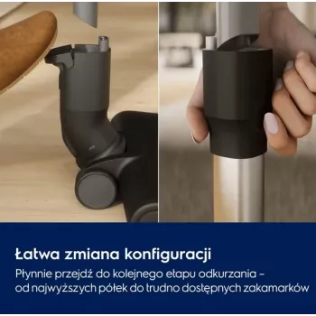 Electrolux Clean 600 EP61CB21W tyčový vysávač, 21,6V, 55 min. výdrž, 0,3L nádoba na prach, biela