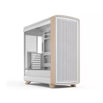 Fractal Design Summit Chalk White TG Clear Tint Mid-Tower skriňa s pravou dubovou prednou časťou