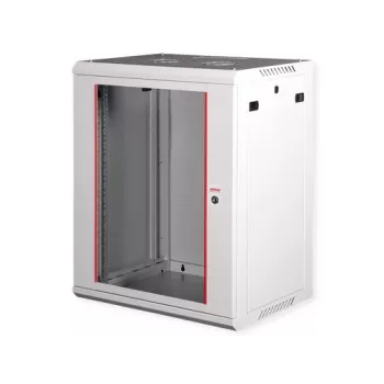 ROLINE Basic Plus 19 palcová nástenná skriňa 6U 600x450 sivá