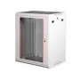 ROLINE Basic Plus 19 palcová nástenná skriňa 6U 600x450 sivá