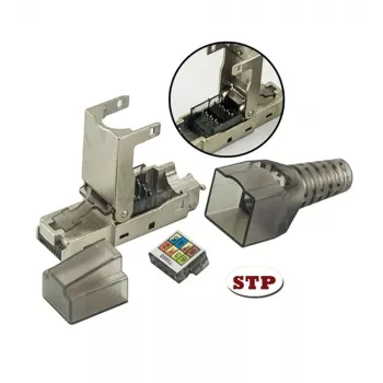 Techly 101911 RJ45 Cat6a 10G Modulárny konektor bez náradia, STP