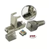 Techly 101911 RJ45 Cat6a 10G Modulárny konektor bez náradia, STP