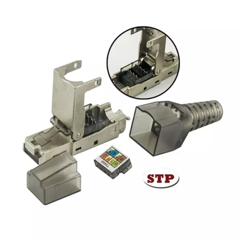 Techly 101911 RJ45 Cat6a 10G Modulárny konektor bez náradia, STP