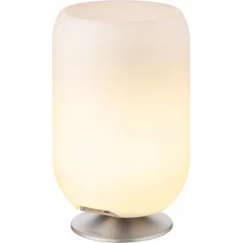 KOODUU LED lampa s reproduktorom a chladičom Atmos strieborná