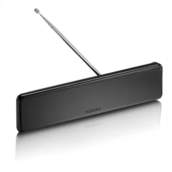 Philips SDV5225/12 vnútorná anténa pre TV s nastaviteľným zosilnením, 1,8 m koaxiálny kábel, 75 Ohm, 3G/4G filter, DVB-T/T2