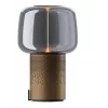 KOODUU Serena Play prenosná LED lampa s Bluetooth reproduktorom hnedá