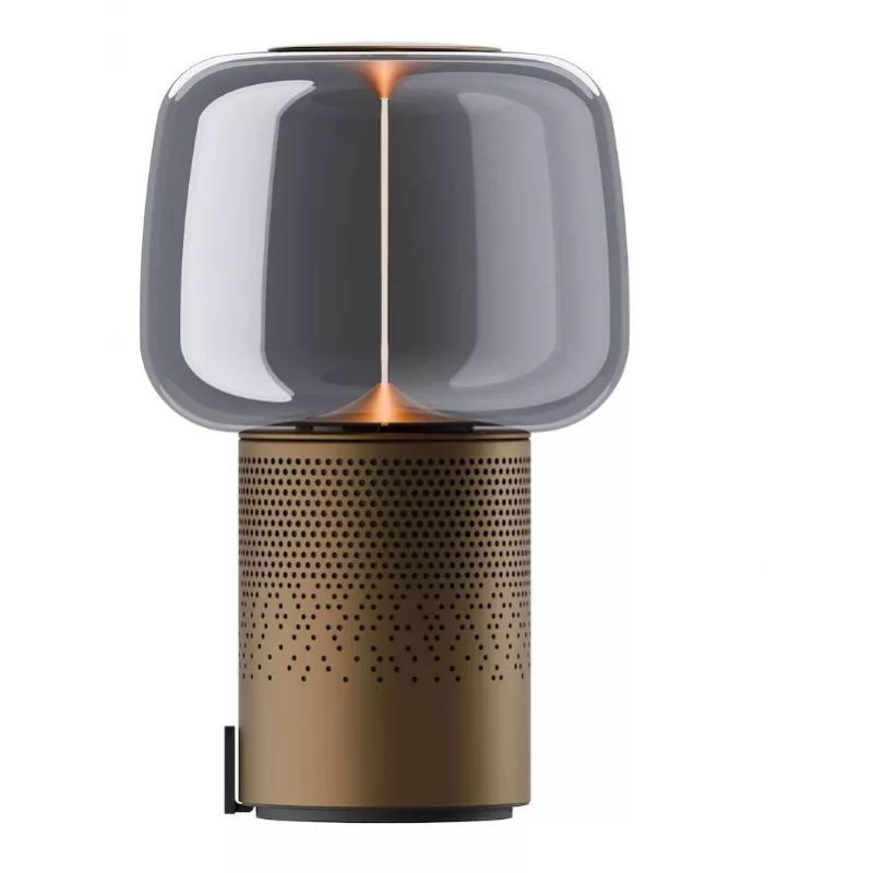 KOODUU Serena Play prenosná LED lampa s Bluetooth reproduktorom hnedá