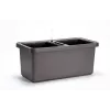 URBALIVE BERBERIS DUO samozavlažovací kvetináč 78 x 39 cm sivý
