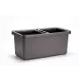 URBALIVE BERBERIS DUO samozavlažovací kvetináč 78 x 39 cm sivý