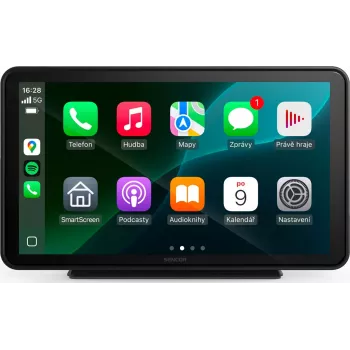 SENCOR SCT M760 BWT 7 palcov 2DIN CarPlay Android Auto Bluetooth autorádio so vstupom pre cúvaciu kameru