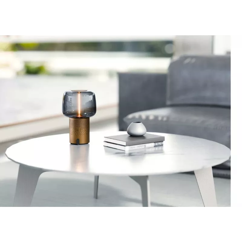 KOODUU Serena Play prenosná LED lampa s Bluetooth reproduktorom sivá