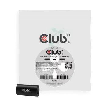 Club 3D USB-C adaptér s konektorom samica 40G 240W 8K60Hz