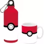Pokemon hliníková fľaša 500ml so sadou keramickej hrnčekovej