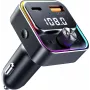 SENCOR SWM 3000 Bluetooth FM vysielač s USB-A QC3.0, USB-C PD 3.0, prehrávanie MP3, handsfree, Siri a Google Assistant
