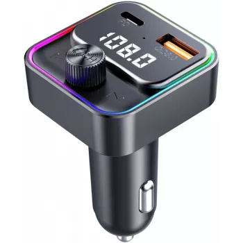 SENCOR SWM 3000 Bluetooth FM vysielač s USB-A QC3.0, USB-C PD 3.0, prehrávanie MP3, handsfree, Siri a Google Assistant