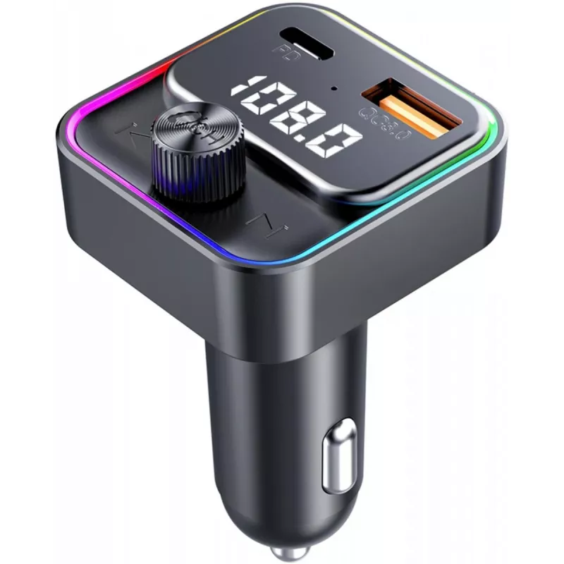 SENCOR SWM 3000 Bluetooth FM vysielač s USB-A QC3.0, USB-C PD 3.0, prehrávanie MP3, handsfree, Siri a Google Assistant
