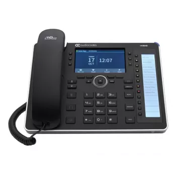AudioCodes 445HD - VoIP telefón so zobrazením čísla/funkciou čakania