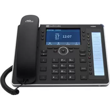 AudioCodes 445HD - VoIP telefón so zobrazením čísla/funkciou čakania