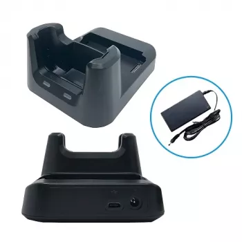 Unitech HT330 1-slotová USB nabíjacia stanica s priehradkou na prídavnú batériu. Vrátane napájacieho zdroja. _x00D_