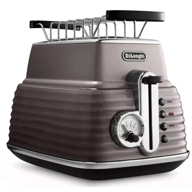De'Longhi Scultura CTZ2103BG 2-slotový hriankovač, 900 W, šampanské zlato