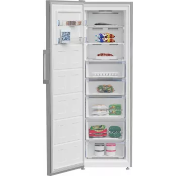 BEKO mraznička B3RMFNE314XB, energetická trieda E, 186,5 cm, 286L, farba inox