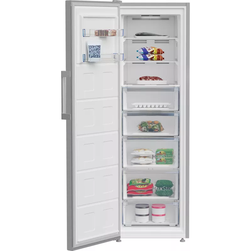 BEKO mraznička B3RMFNE314XB, energetická trieda E, 186,5 cm, 286L, farba inox