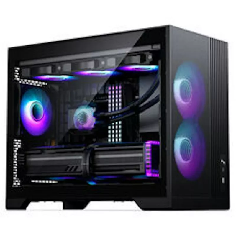 PHANTEKS XT M3 PC skriňa, Mini skriňa + D30 PWM Regular Airflow D-RGB ventilátor, balenie 3 ks, čierna